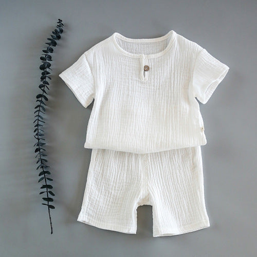 Short Sleeve Summer Baby top Shorts Set for kids boy clothes