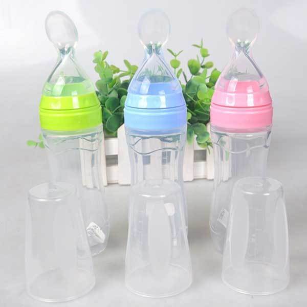 Portable Baby Spoon Bottle Feeder