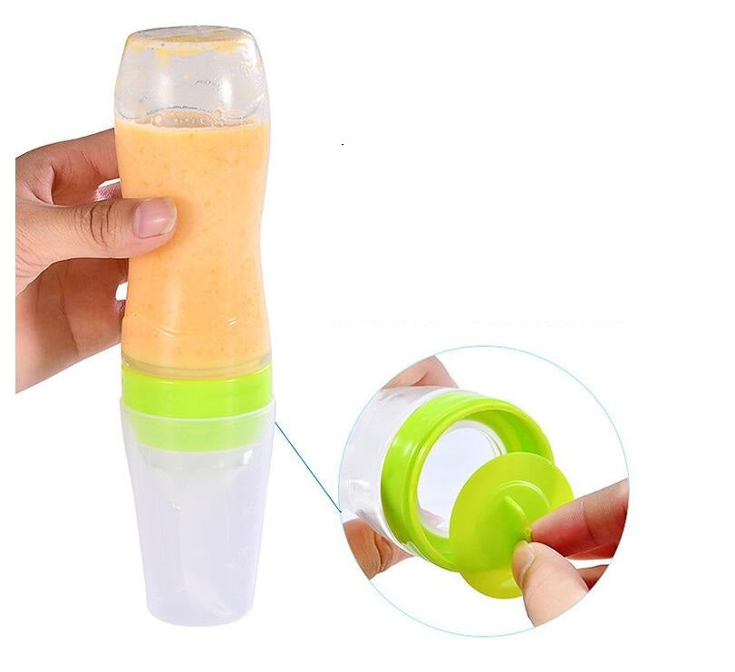 Portable Baby Spoon Bottle Feeder