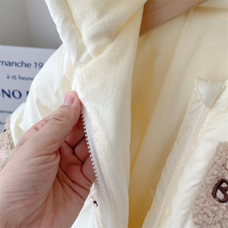 Baby Velvet Padded Winter Coat