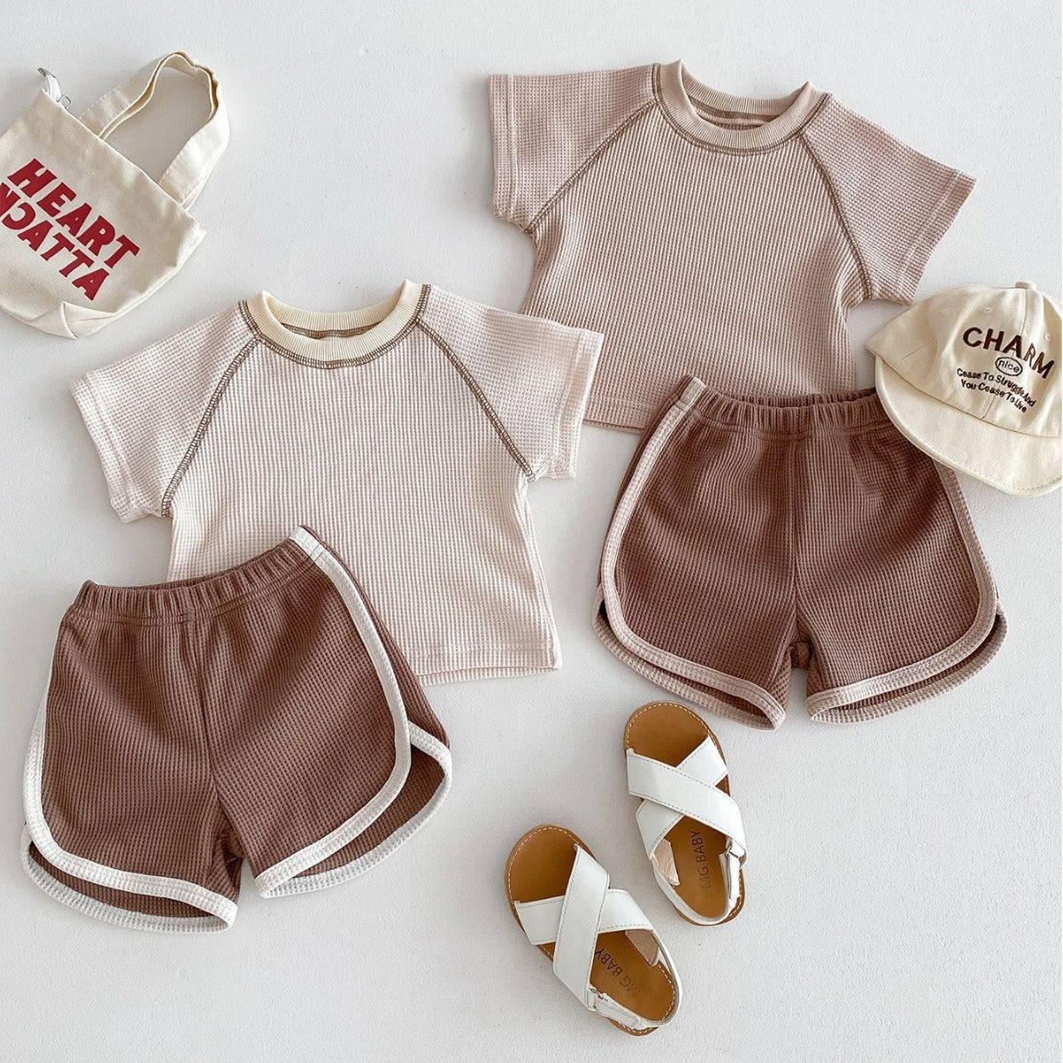 Summer Short Sleeve Baby Top & Shorts
