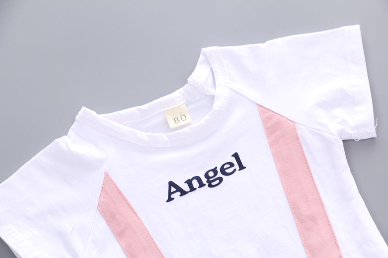 Summer Short-sleeved Angel Two-piece Set
