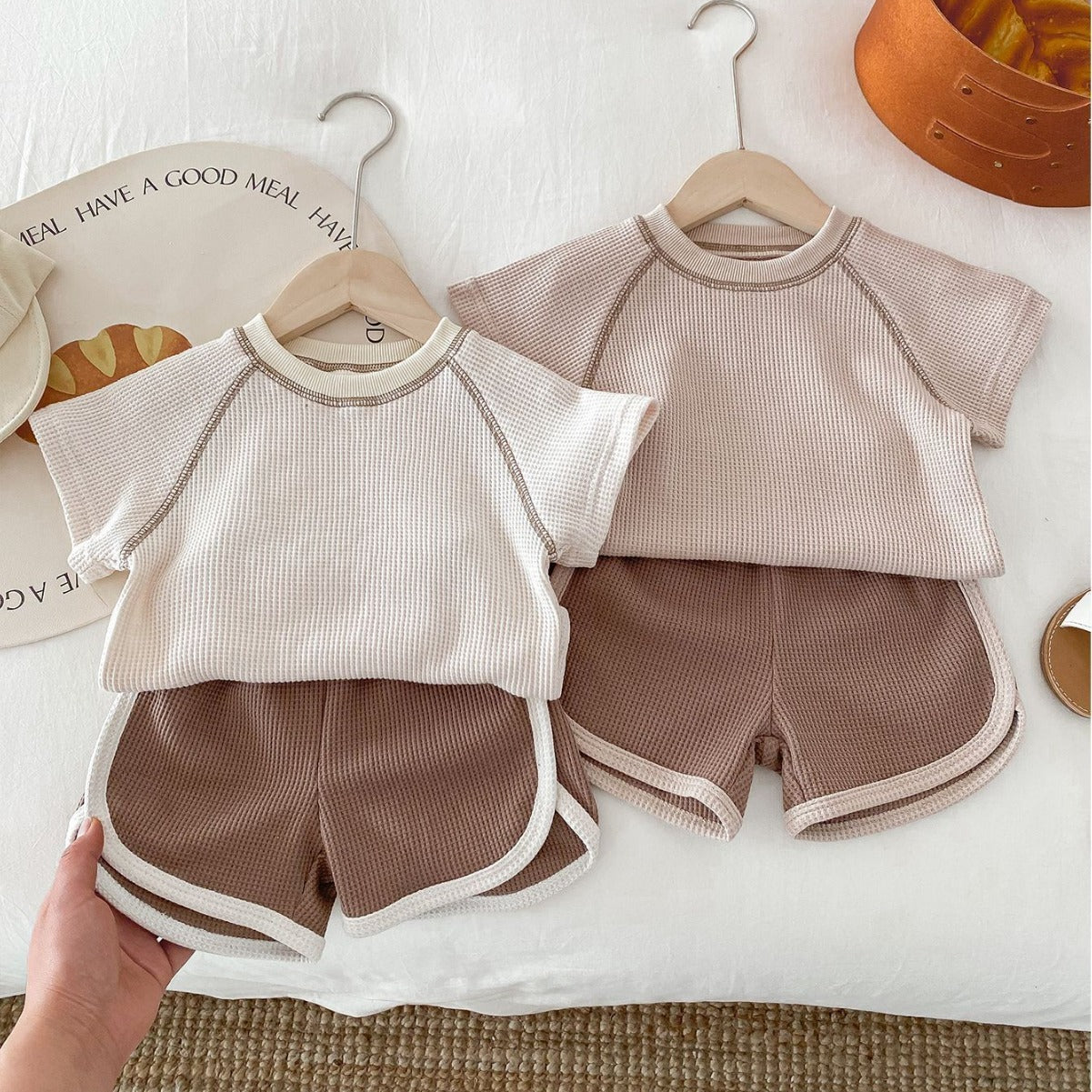 Summer Short Sleeve Baby Top & Shorts