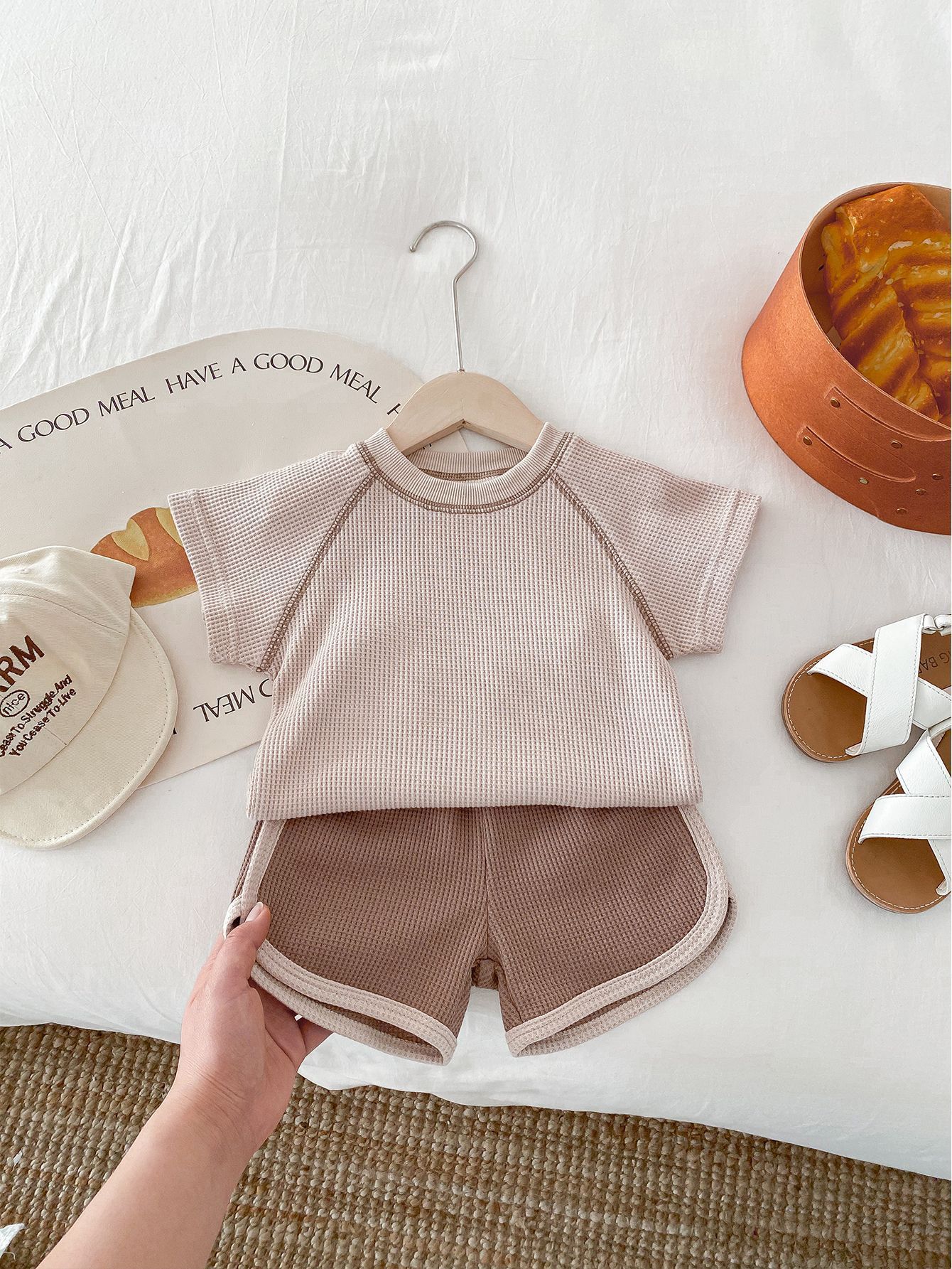 Summer Short Sleeve Baby Top & Shorts