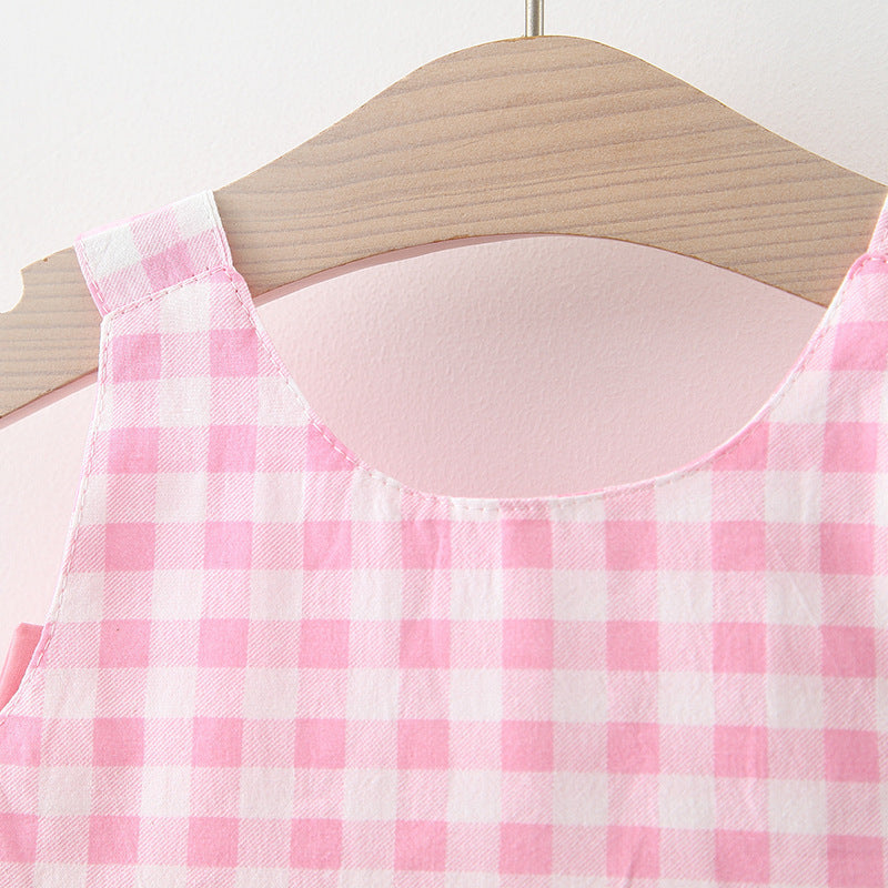 Fashion Baby Girl Plaid Skirt & Free Hat