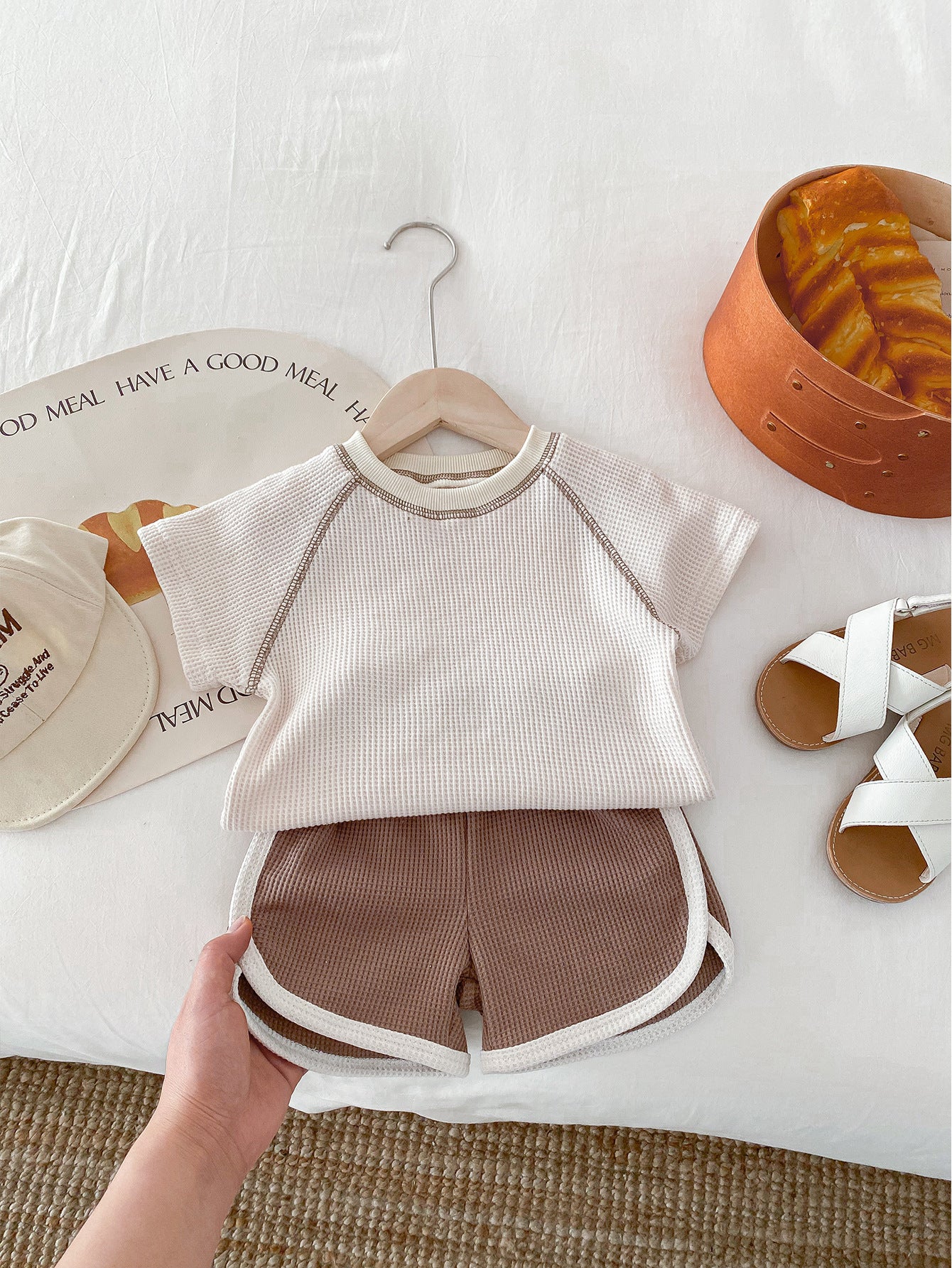 Summer Short Sleeve Baby Top & Shorts