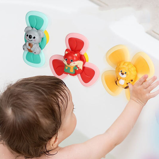Creative Baby Bath Spinning Sucker Top