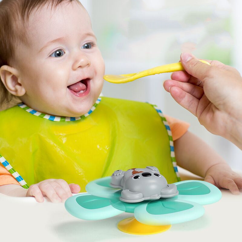 Creative Baby Bath Spinning Sucker Top