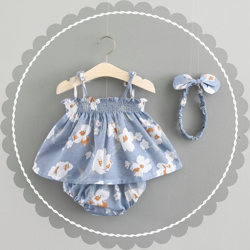 Princess Baby Summer Skirt Suit