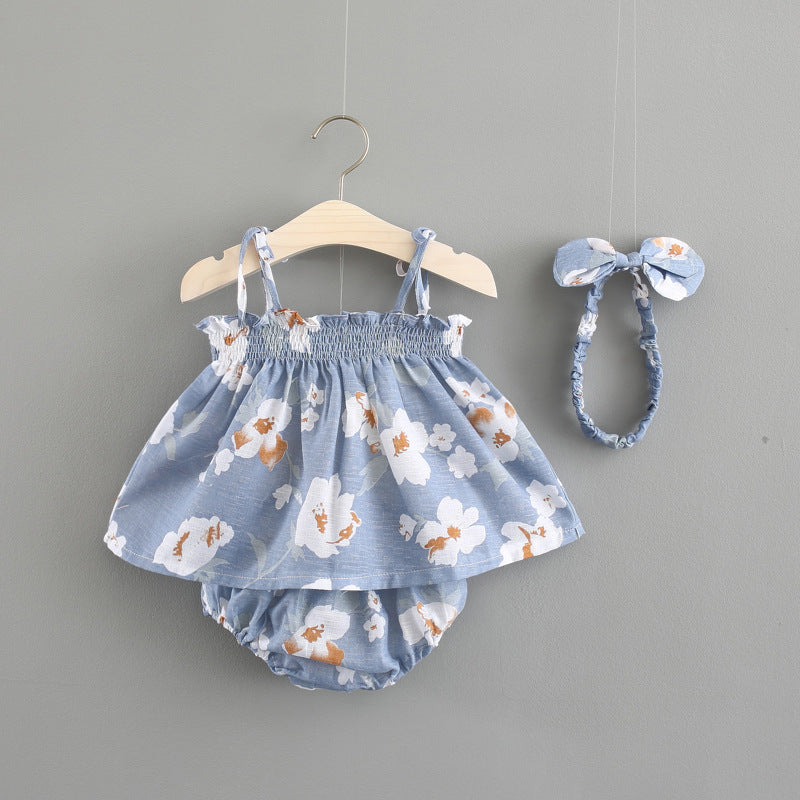 Princess Baby Summer Skirt Suit