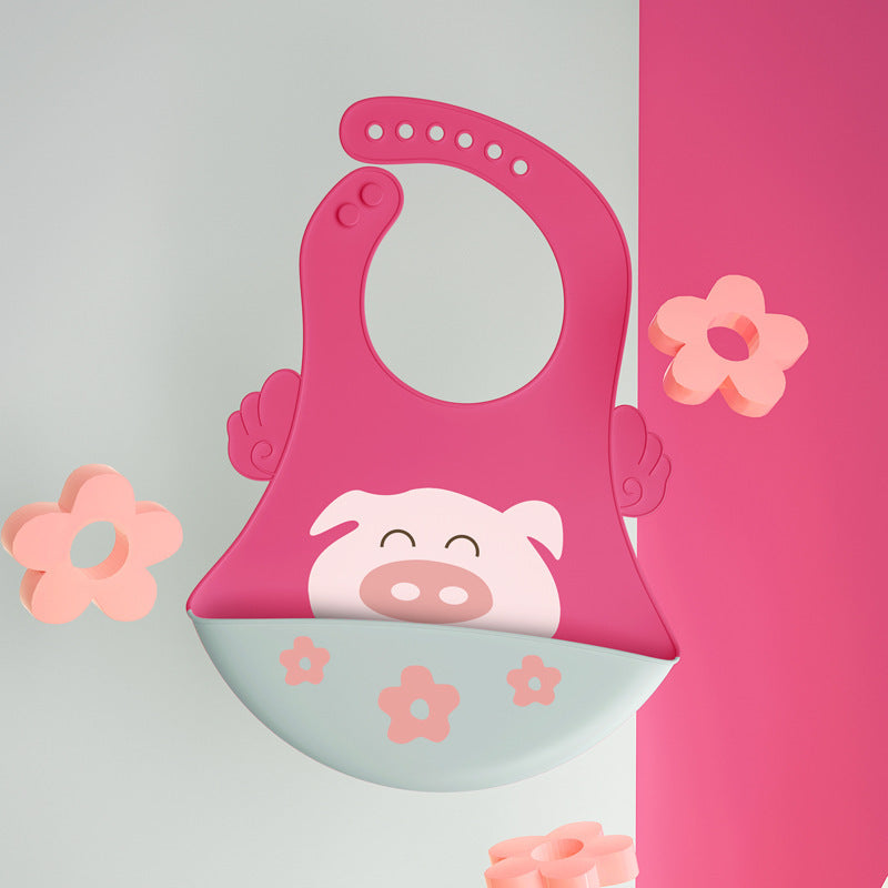 Waterproof Baby Eating Silicone Bib