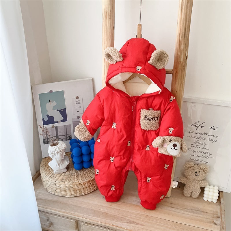 Baby Velvet Padded Winter Coat