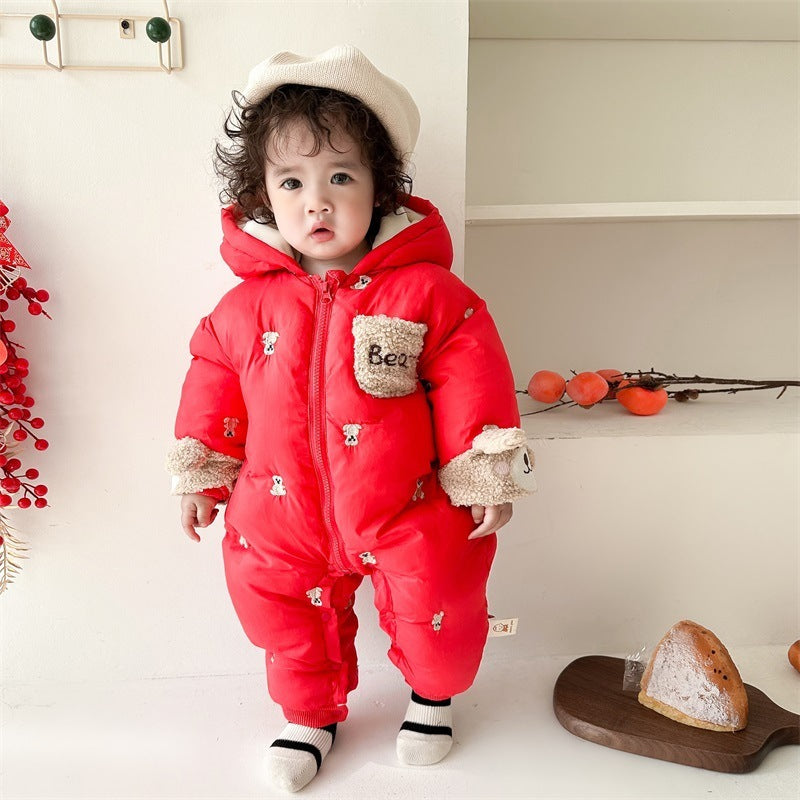 Baby Velvet Padded Winter Coat