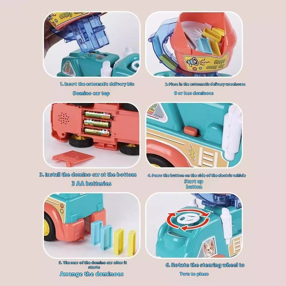 Automatic Electric Domino Delivery Train Toy