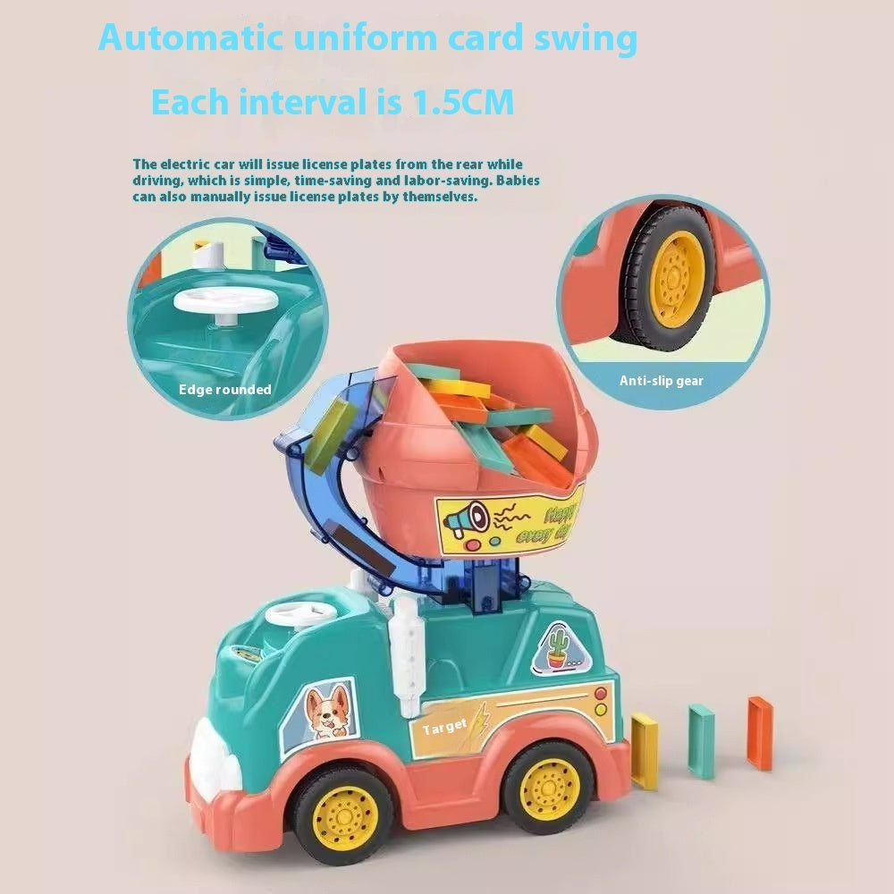 Automatic Electric Domino Delivery Train Toy
