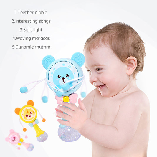 Cartoon Baby Music Teether Rattle Toy