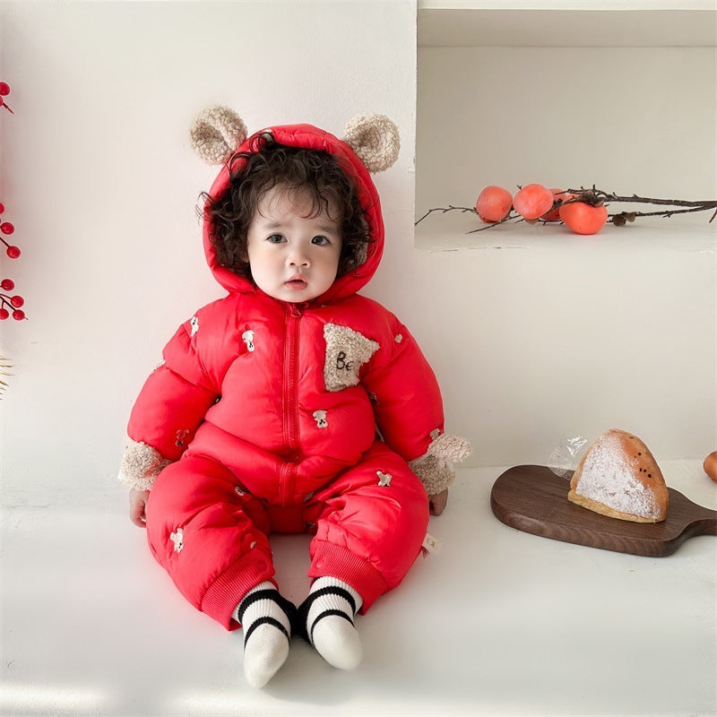 Baby Velvet Padded Winter Coat